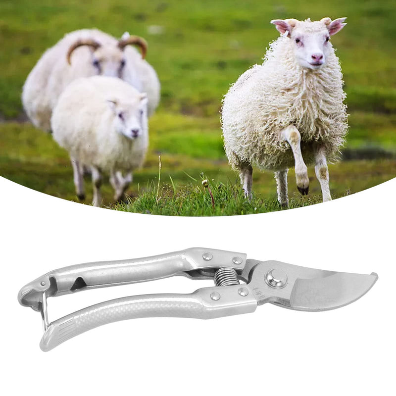 TOPINCN Goat Hoof Trimmers Stainless Farrier Supplies Tools Steel Goat Hoof Trimming Shears Multifunctional Nail Clippers for Sheep, Pig, Cow (Silver) Silver