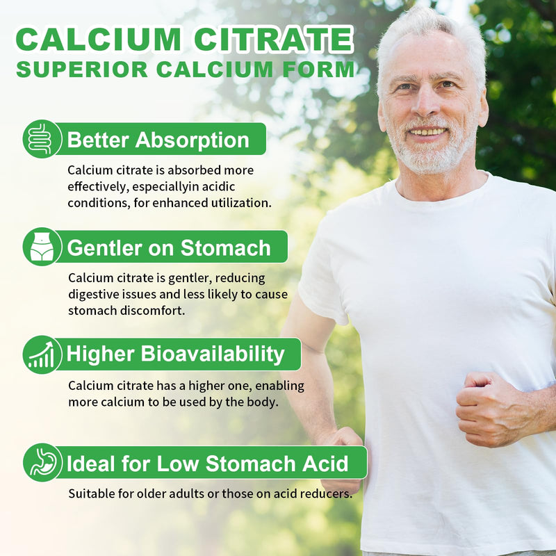 Pack of 2 Calcium Citrate Gummies 1200mg, Chewable Calcium Supplements for Women & Men, Sugar Free Calcium Gummies for Bone, Muscle & Immune Support, Pineapple Flavor, 120 Count 120 Count (Pack of 1)