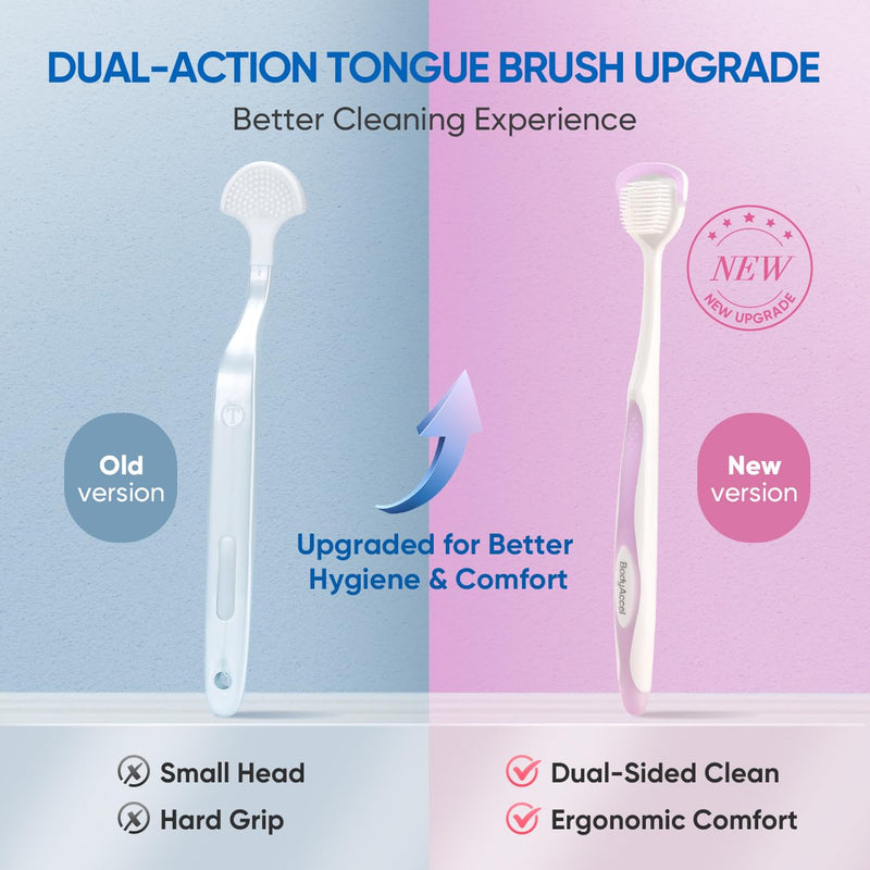 BodyAccel Tongue Cleaner Gel with Tongue Brush ‚Äì Fresh Breath Oral Care Kit ‚Äì Tongue Scraper Gel Set for Bad Breath Removal, Maintain Oral Health