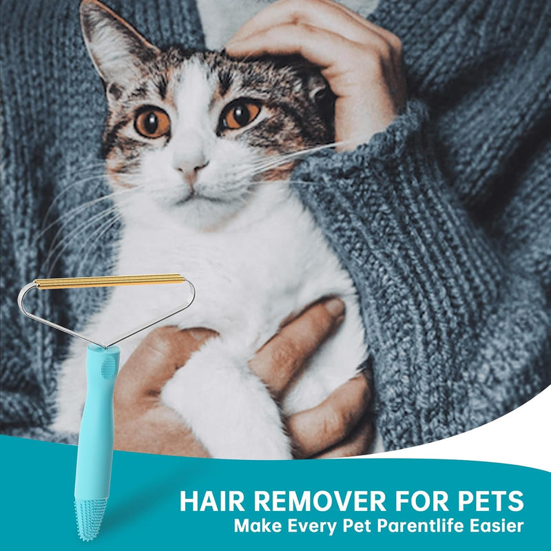 Pet Hair Remover,Deep Cleaning Dog Cat Hair Remover,Pet Hair Removal Tool,Fur Removal Tool,Portable Carpet Scraper Rake,Carpet Rake for Carpet,Car Mat,Couch,Pet Bed,Furniture,Rug(2Pcs) - BeesActive Australia