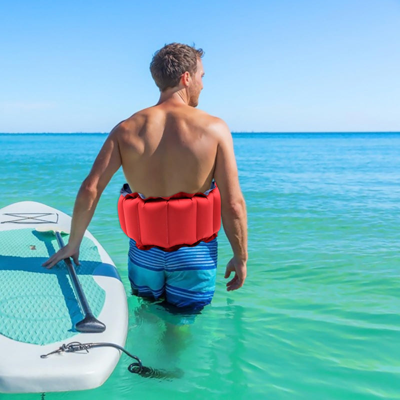 Inflatable Swim Belt, Waist Floatation Belt, Portable Swimming Belt with Adjustable Strap Pool Safety Floating Belt Exercise Swimming Training Aid for Kids Adults Beginners - BeesActive Australia