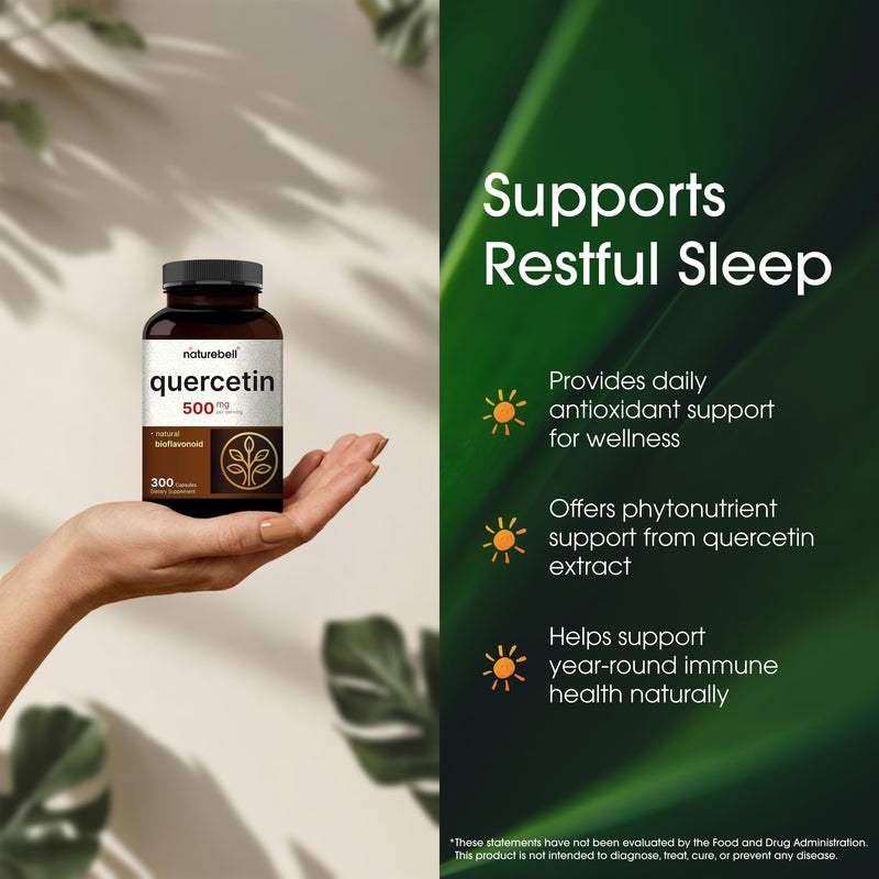NatureBell Quercetin 500mg, 300 Capsules
