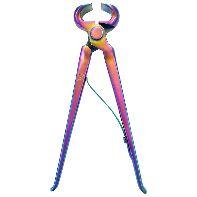 Farrier Hoof Nippers Rainbow Loaded Spring Horseshoe Trimmer Farrier Tools Pony Hoof Nippers Small Ferrier Tool Horse Nippera Herramientas Para Caballos 10 Inches - BeesActive Australia