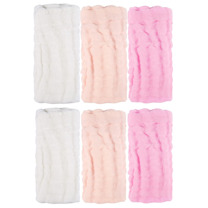 MUKIN Baby Washcloths and Burp Cloths, Soft Absorbent Towels for Newborns, 6 Pack, 12x12 Inches (Pink) Pink - BeesActive Australia