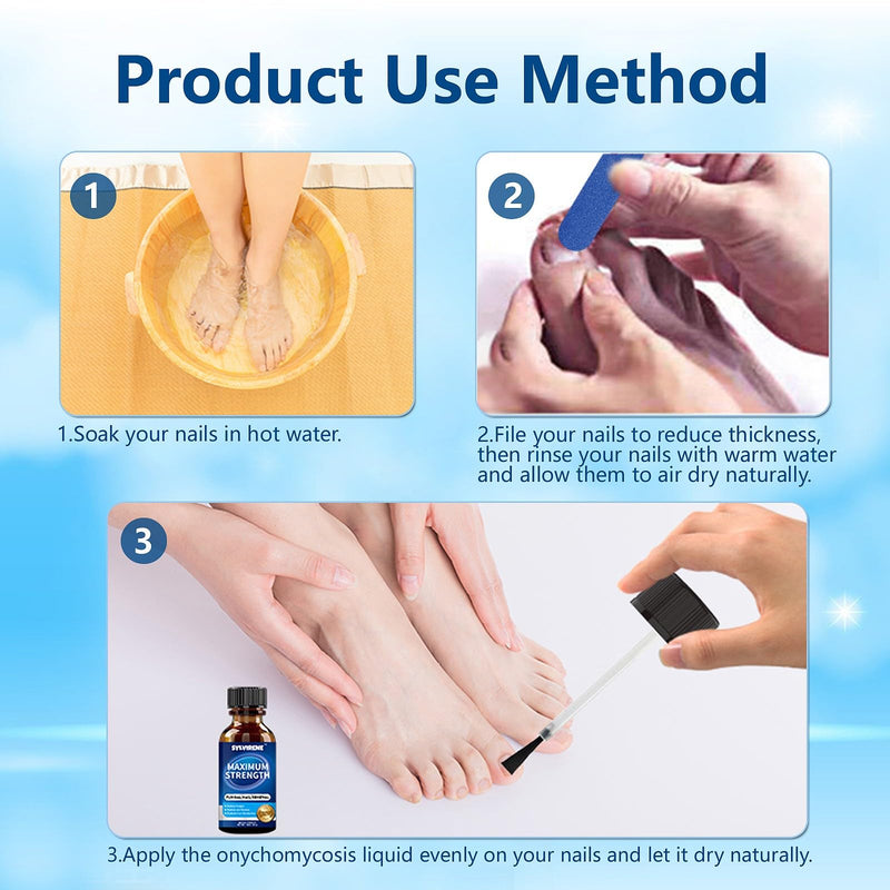 Toenail Fungus Treatment Extra Strength, 30ML Fungus Nail Repair Liquid with 1% Tolnaftate, Fast Acting Treatment for Discolored & Damaged Nails, Athletes Foot 1 Fl Oz (Pack of 1)