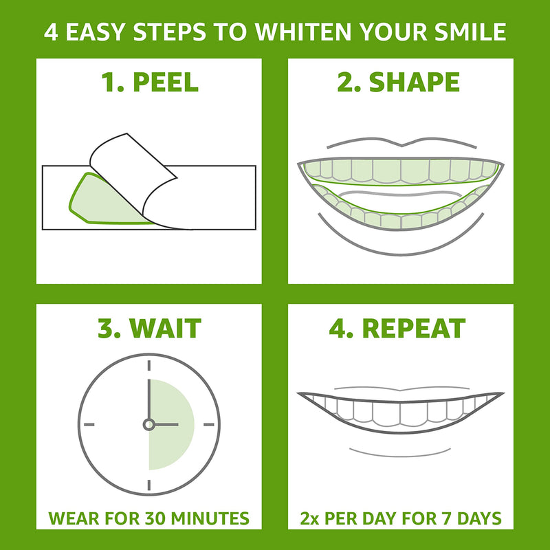 REMBRANDT Deeply White + Peroxide 1 Week Teeth Whitening Kit, Removes Tough Stains, Enamel-Safe, 28 Custom-Fit Whitening Strips (14 Treatments) - BeesActive Australia