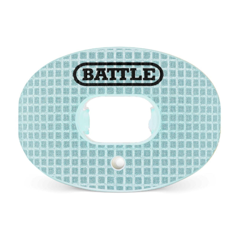 Battle Sports 3D Diamond Oxygen Football Mouthguard - Superior Airflow & Better Performance, Maximum Protection & Breathability Football Mouthpiece, Works with Braces (Teal) Teal