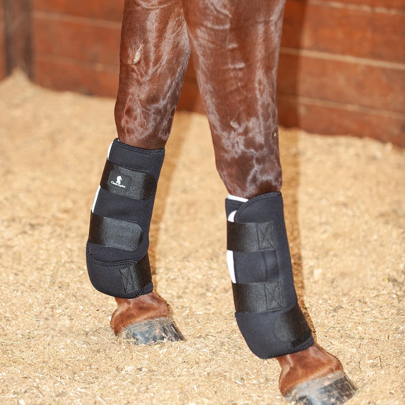 Classic Equine Quick Wraps Black Medium - BeesActive Australia