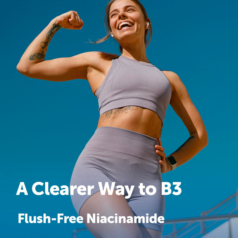 Vitamin B3 Niacinamide 500mg Per Capsule, 400 Capsules | 1,000mg Flush Free Niacin Per Serving, Essential B Vitamin Supplement | Non-GMO, Gluten Free