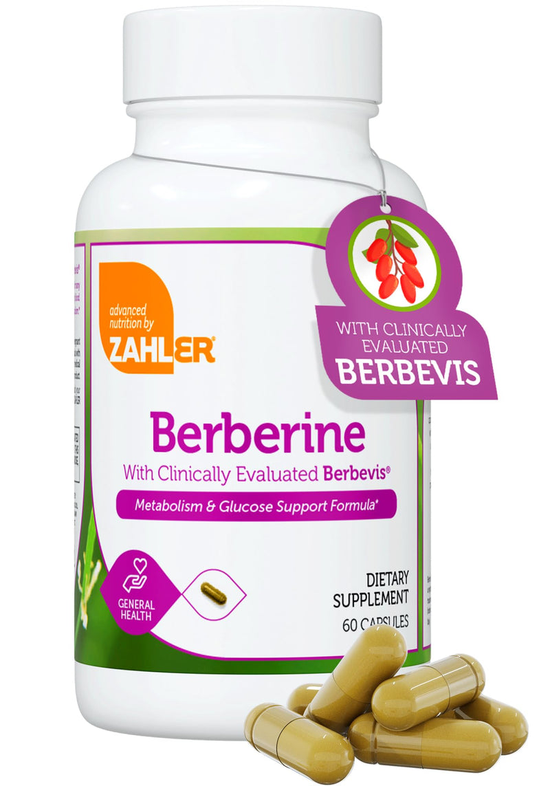 Berberine with Clinically Evaluated Berbevis, Metabolism and Glucos Support Formula, 60 Capsules. - BeesActive Australia
