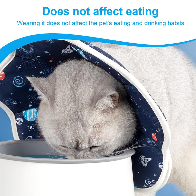 SGERUFZ Soft Cat Neck Brace, Protective Adjustable Pet Cone Collar for After Surgery, Prevents Licking Wounds Cat Collar - BeesActive Australia