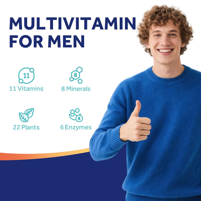 Doctor's Recipes Multivitamin for Men, Comprehensive Daily Multivitamin, Includes Lycopene, Saw Palmetto, Vitamins A, B6, B12, C, D, E, Zinc & More, Heart, Energy, Prostate & Immune Health, 90 Tablets