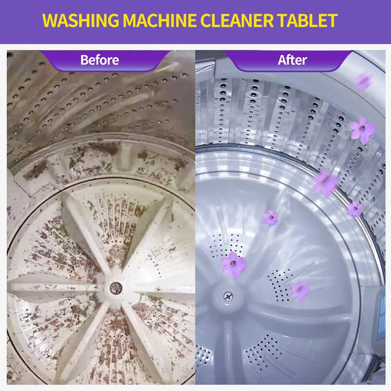NATRUTH Washing Machine Cleaner Effervescent Tablets With Lavender（15 Count）, Solid Washer Deep Cleaning Tablet, Triple Decontamination Remover with Natural Formula, for Front and Top Load Washers - BeesActive Australia