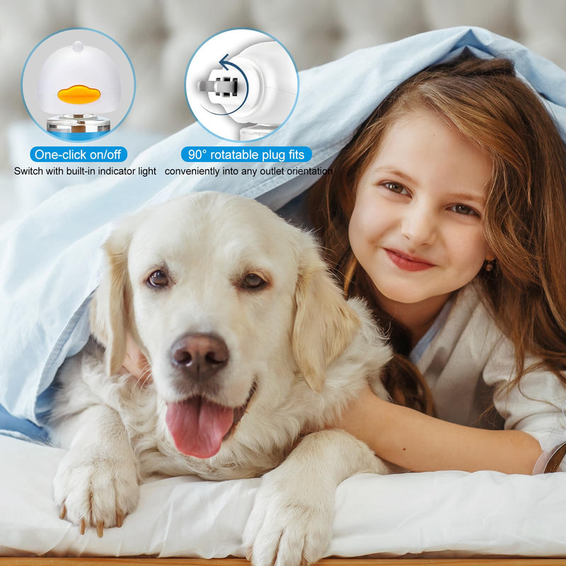 SLE Dog Calming Pheromone Diffuser, Pet Calming Diffuser for Dog Anxiety Relief 3 Refills,Relieve Separation Anxiety, Stress Barking and Chewing Calm Relaxing