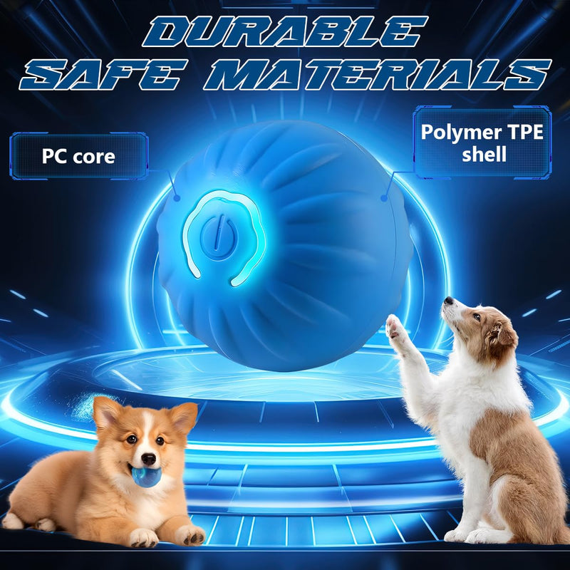 2025 New Shaky Ball Toy for Dogs, Vibrating Dog Ball,Shaking Dog Ball, Interactive Dog Ball,USB Rechargeable Automatic Moving Dog Toy Ball,for Small Medium Large Dogs(2PCS-A) (B) B - BeesActive Australia