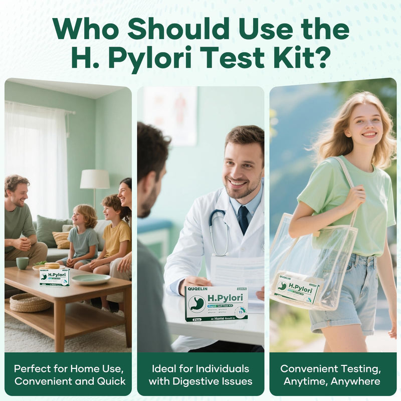 H Pylori Test Kit – 2 PCS H. Pylori Test, H-Pylori Stool (Antigen) Self-Test for Home Use, 99.9% Accurate, Fast 10-15 Min Results, Easy to Use, No Lab Needed - BeesActive Australia