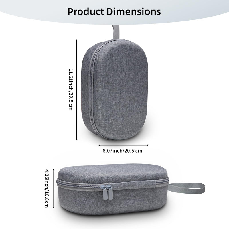 Travel Carrying Case Compatible with Vision Pro,Built-in Larger Storage,Shockproof Anti-Scratch Dual-Layer Oxford Protective Portable Case - BeesActive Australia