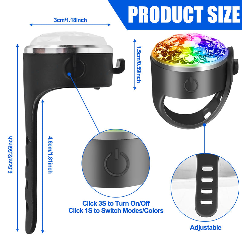 Rechargeable Pet Tag Light, USB Rechargeable LED Night Light Collar Jewelry, Light Pendant Dog Rechargeable, Waterproof Pet Lights Ideal for Nighttime Dog Walks Camping (RGB) RGB - BeesActive Australia