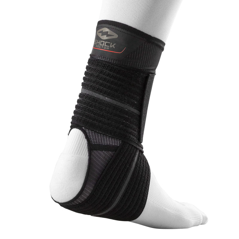 Shock Doctor Ankle Sleeve with Compression Wrap Support Medium Black - BeesActive Australia