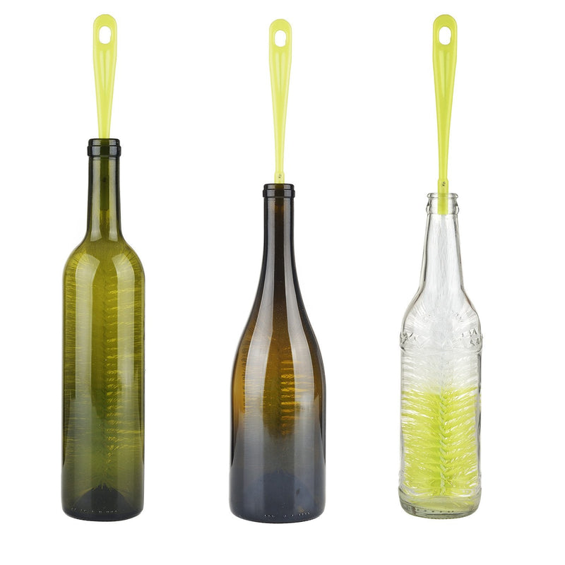 ALINK 16” Long Bottle Brush Cleaner for Washing Wine/Beer/Sport well/Thermos/Glass and Long Narrow Neck Sport Bottles Light Green - BeesActive Australia