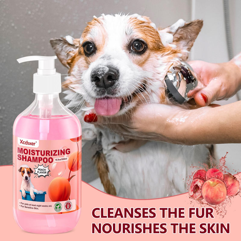 Pet Shampoo Soothe Sensitive Skin, Grooming Shampoo for Dogs and Cats, Pet Friendly Formula Deodorizing Dog Shampoo- Pet Supplies by Xcdsxer (17 Oz) - PawsPlanet Australia