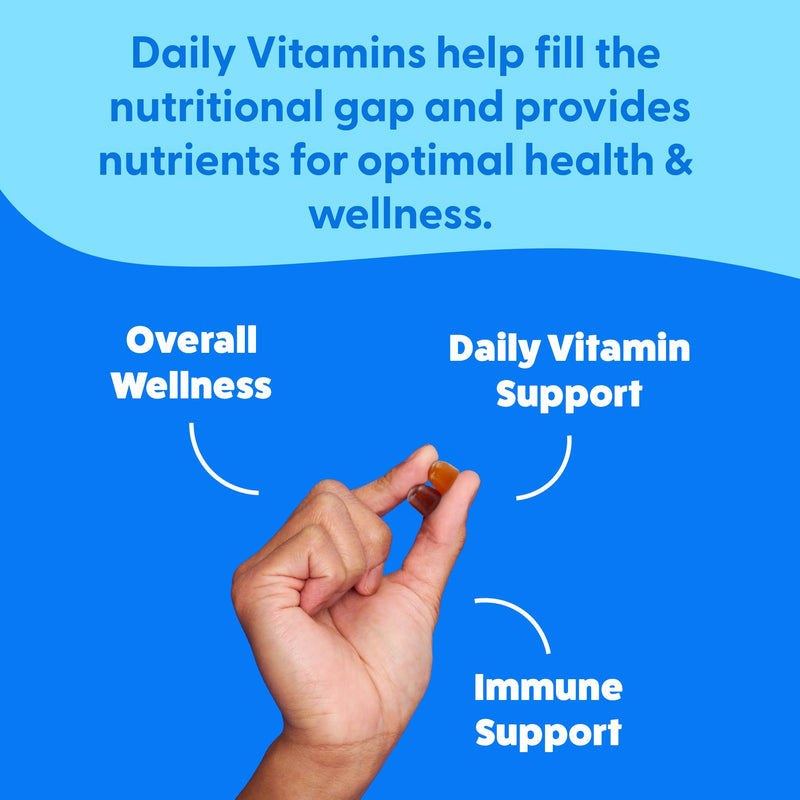 Feel Great Vitamin Co. Men's Multivitamin Gummies, Packed with Vitamin A, B-6, B-12, Biotin, C, D3, E, Iodine, Folic Acid, Zinc. Made in The USA. 45 Day Supply