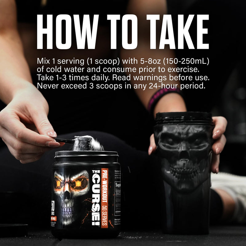 JNX The Curse! Pre Workout Powder with Creatine, Tropical Storm, 50 Srvs. | Pre workout powder for men & women with caffeine, L-Citrulline, Beta Alanine & Creatine for energy, pumps & performance. 8.8 Ounce (Pack of 1)