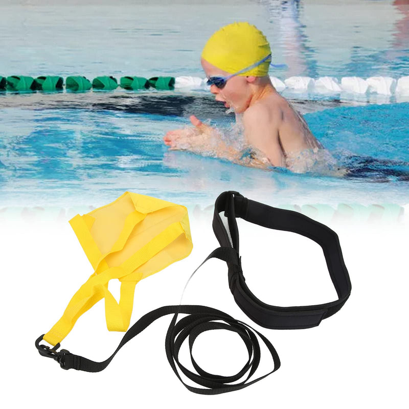 Swim Training Parachute Belt, Coated Nylon Water Resistance Drag Equipment, Lightweight Strength Exercise Gear for Athletes
