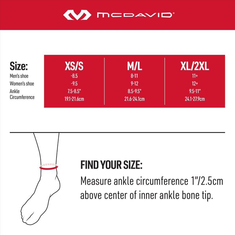 McDavid Ankle Brace, Low Profile Lace-Free Phantom Ankle Braces for Men Basketball and more. Lightweight Design, Advanced Strapping & Flex-Support Medium/Large (Pack of 1) - BeesActive Australia