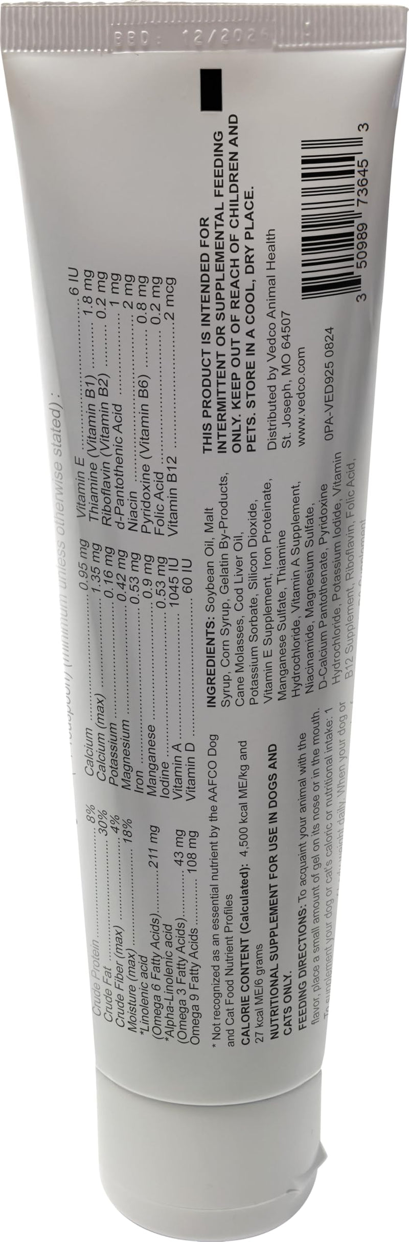 Enercal Oral Gel 4.25oz Malt