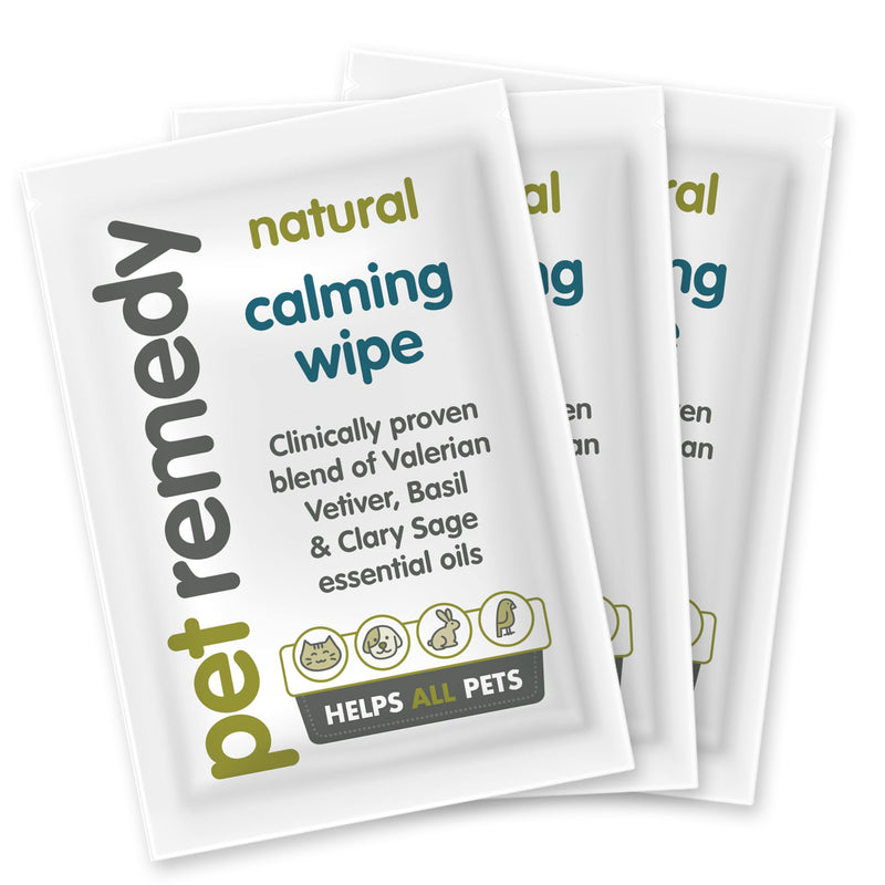 Pet Remedy Natural Calming for All Pets. Extra Value Starter Kit. 120 day diffuser, 75ml Calming Spray, 12 x Calming Wipes.