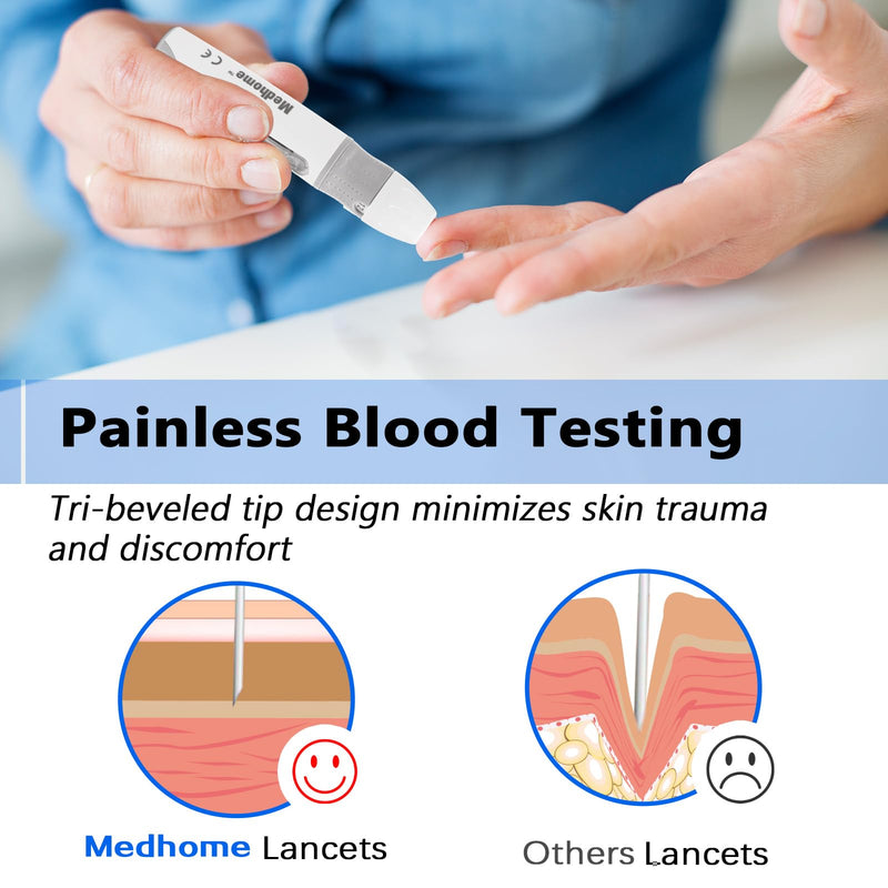 Blood Lancets, Single use, 30 Gauge Twist top Lancets for Diabetes Testing, Fits Most Lancing Devices for Blood Sugar Kit and Glucose Meter - 310 Count per Box - Yellow - BeesActive Australia