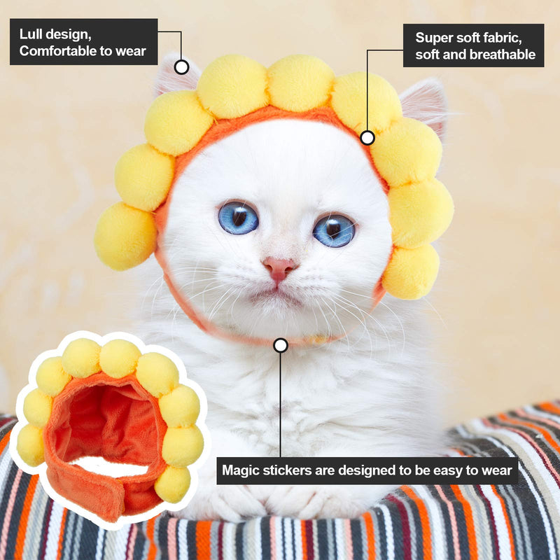 Weewooday 5 Pieces Cat Hat Cat Costume Outfit Bunny Hat with Ears Funny Cat Hat for Cats and Small Dogs Kitten Puppy Party Christmas Costume Accessory Headwear(Cute Style) Cute Style - BeesActive Australia