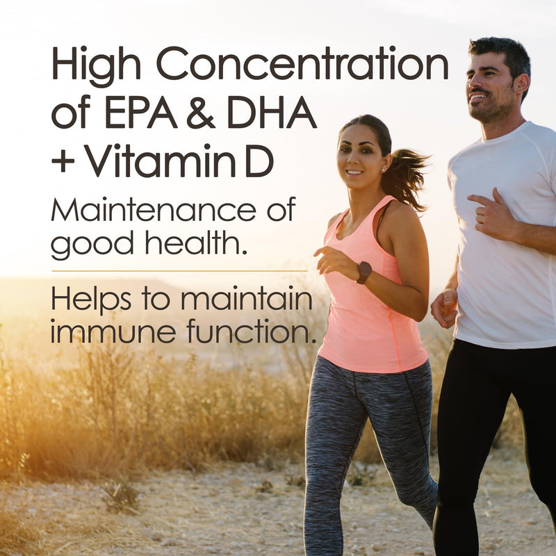 Triple Strength Omega 3 Fish Oil Supplements (2980mg), Wild Caught Fishoil, High EPA & DHA Liquid Fish Oil Omega 3 with Vitamin D, 2000mg EPA and 650mg DHA, 7.60floz (225ml), Lemon Flavor 7.6 Fl Oz (Pack of 1)