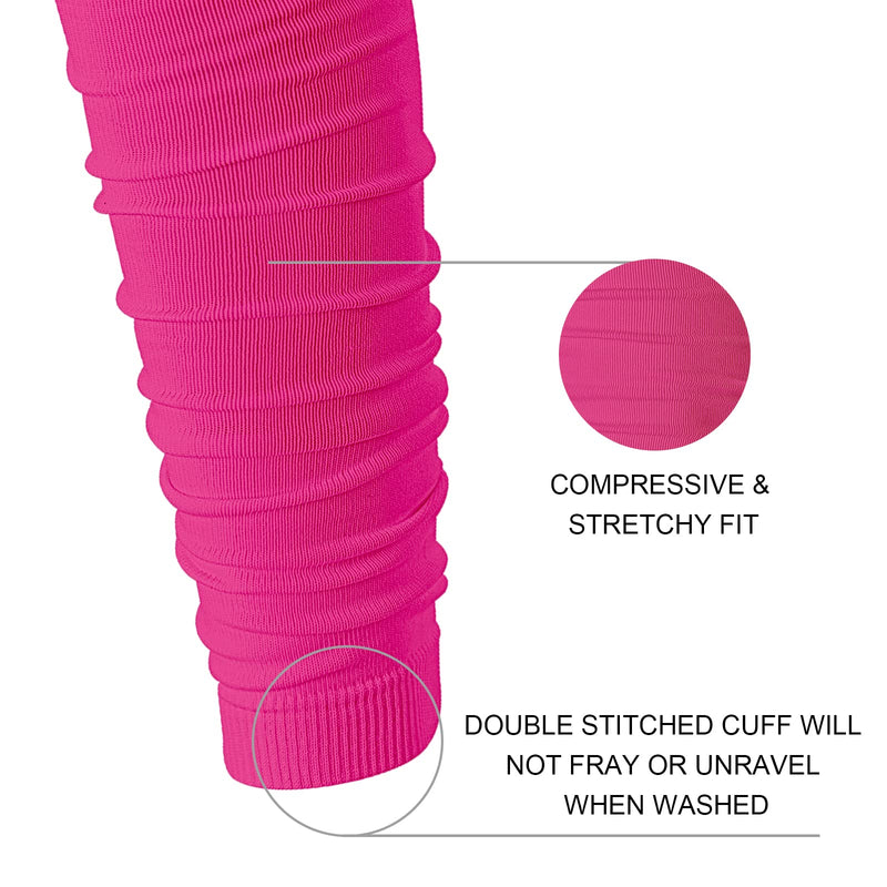 Yxmeiguo Football Leg Sleeves Men, Calf Compression Sleeve for Men Women, Leg Sleeves for Men Football, Football Socks Running Sports Football Accessories for Adult Athletes, Pink Adults - BeesActive Australia