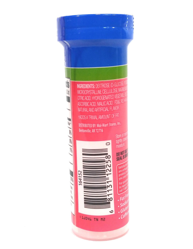 ReliOn Glucose Fruit Punch, 10 Tablets, On-The-Go Tube. 10 Count (Pack of 1)