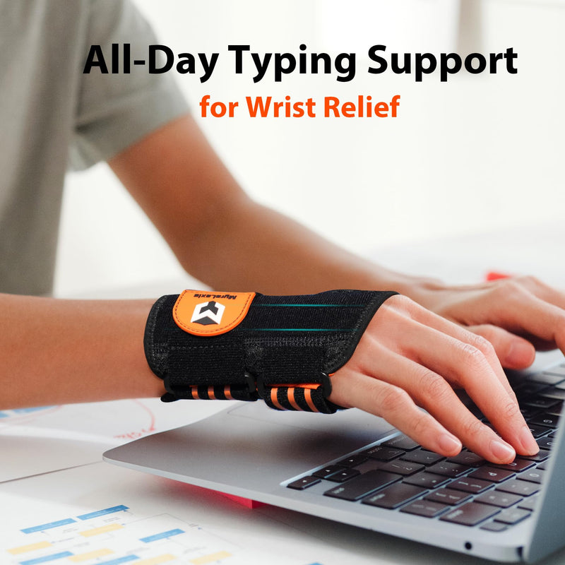 2 Pack Carpal Tunnel Wrist Brace, Adjustable Night Wrist Support with Wrist Splint, Breathable Hand Brace for Men Women, Pain Relief for Tendonitis, Arthritis, Typing, Right and Left Hand, Small Small（5-6"） - BeesActive Australia