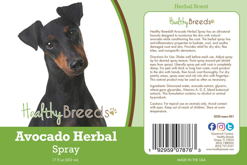 Healthy Breeds Manchester Terrier Avocado Herbal Spray 17 oz