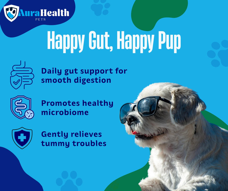 Probiotic 200 Chews up to 4-month supply for Small to Madium Dogs 16-in-1 Support Gut Health, Diarrhea & Allergies – 8 Billion CFUs, Prebiotics, Glutamine, Inulin, Omega-3, Chicken Flavour. 200 Chews - 2g
