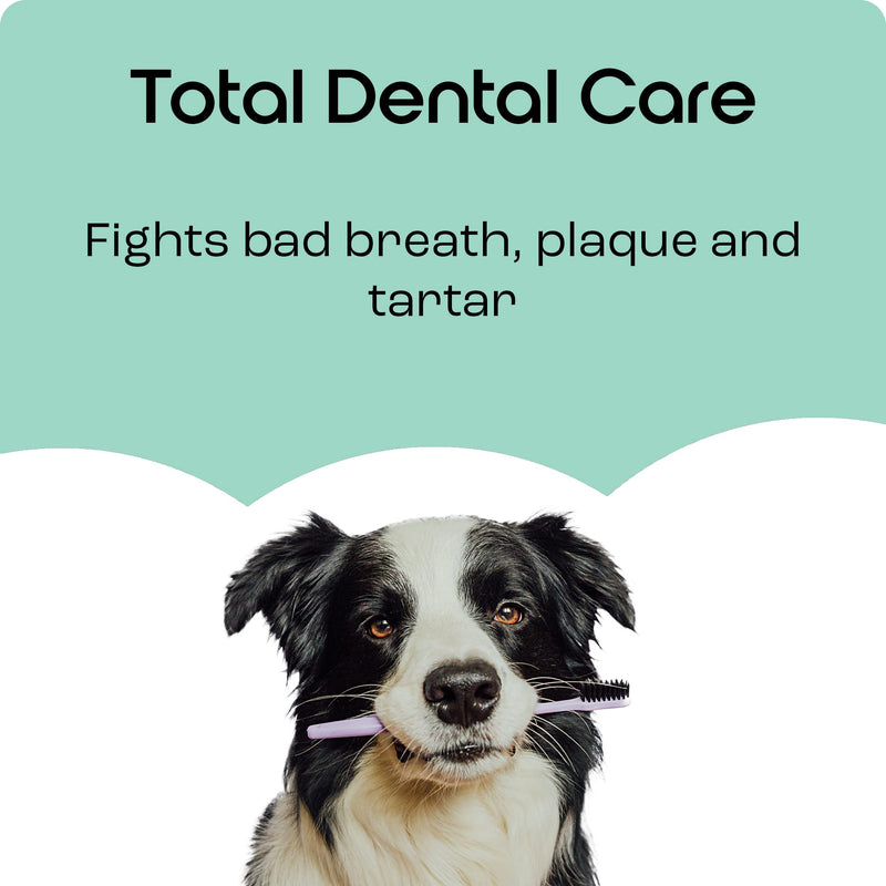 Puptons Total Dental Care for Dogs | Tartar & Plaque Off Powder - No Brushing | Supports Oral Hygiene & Treats Gum Disease | Treatment for Bad Breath & Removes Plaque | Measuring Scoop Included, 60g 60 Grams