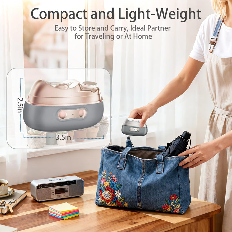 4 in 1 Electric Nail Clipper, Automatic Nail Clipper with 2 Polisher & UV Light, Rechargeable Nail Trimmer with LED Light & Nail Scraps Storage, Ideal Electric Nail Clippers for Seniors, Adult&Kids Grey - BeesActive Australia