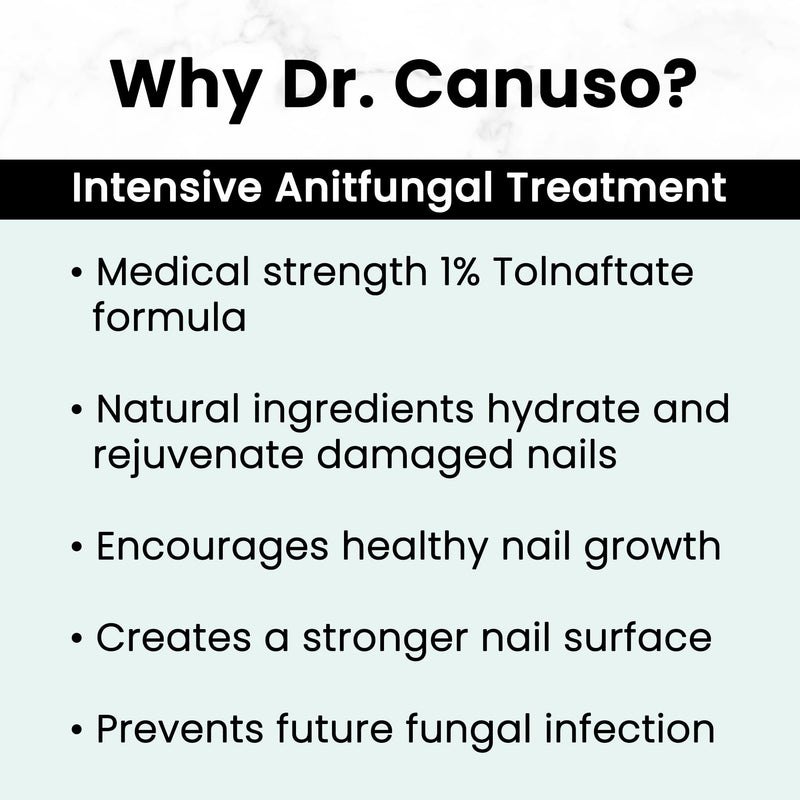 Dr. Canuso Antifungal Nail Treatment, Medical Strength Nail Oil, Nourishing Repair for Damaged Nails with Tolnaftate 1% Solution - BeesActive Australia
