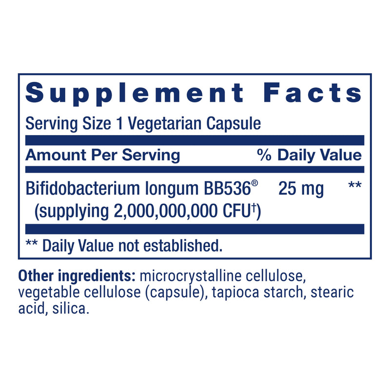 Life Extension Bifido GI Balance,probiotics,Bifidobacterium longum BB536® (2 Billion CFU),Support Healthy Gut & Digestive Health,Gluten-Free,Non-GMO,Vegetarian,60 Capsules,(Pack of 2) 60 Count (Pack of 2)