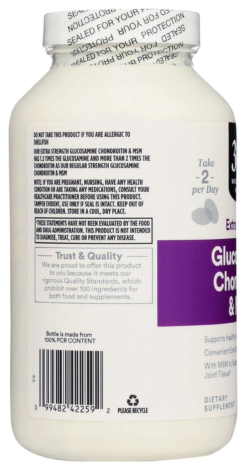 365 by Whole Foods Market, Glucosamine Chondroitin X Strength MSM, 240 Tablets