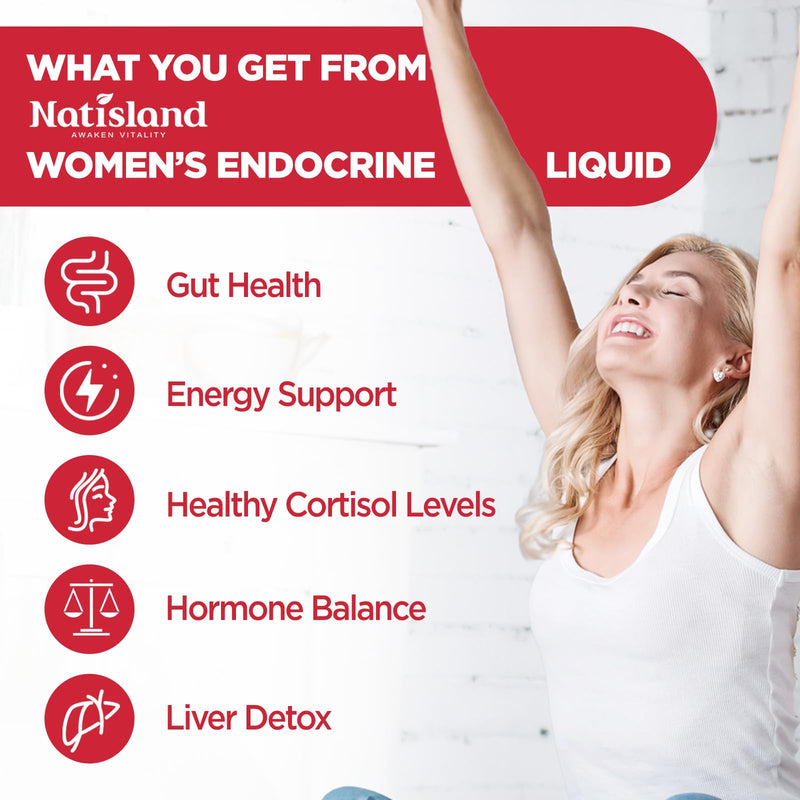 Liposomal Cortisol Supplement Liquid Drops, Women’s Endocrine Supplement, Cortisol Detox Manager Reducer with High Absorption Complex, for Stress Relief, Hormone Balanced for Women, 2 FL OZ