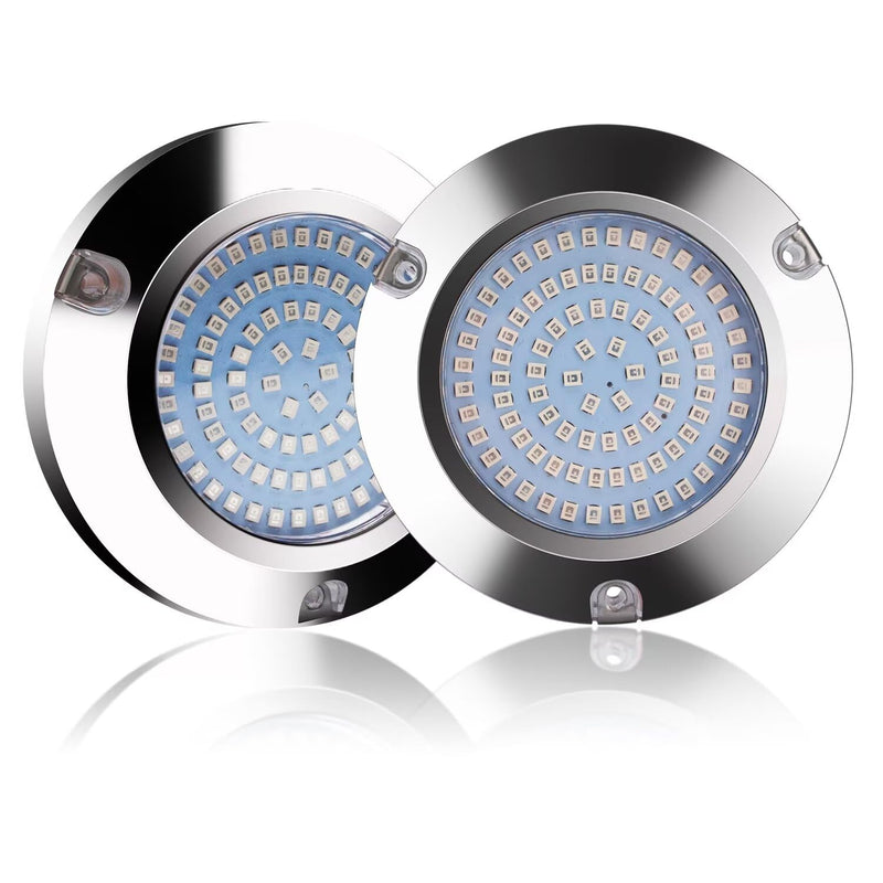 90led Boat Marine Led Underwater Lights,Stainless Steel IP68 Waterproof Surface Mount, for Stern Interior Navigation Deck Courtesy Night Fishing Cruise Ships Yachts Boats Sailboat Pontoon Transom