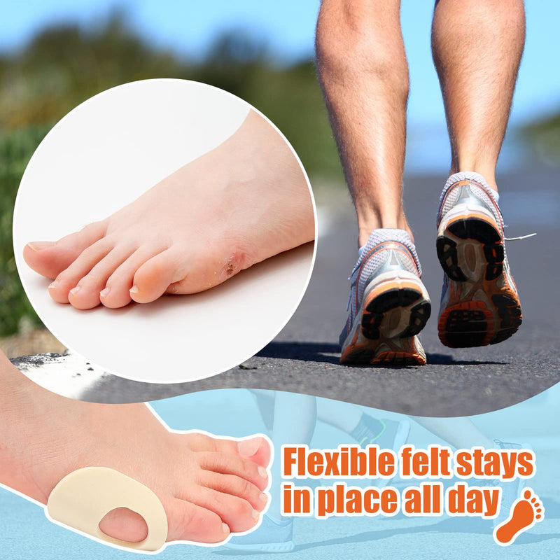Nuanchu 72 Count Callus Cushions with Self-Stick Adhesive, Protects Foot, Heel and Toes from Rubbing and Friction, Beige Oval Shape Design, Reduce Pressure and Friction from Shoes Rubbing - BeesActive Australia