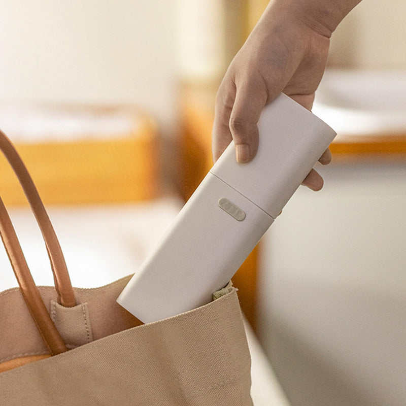 Compact Small White Travel Toothbrush Holder Case with Ventilation Hole, Portable Travel Toothbrush Cup with Cover, Storage Container for School Camping Business Trip Bathroom Simple White - BeesActive Australia