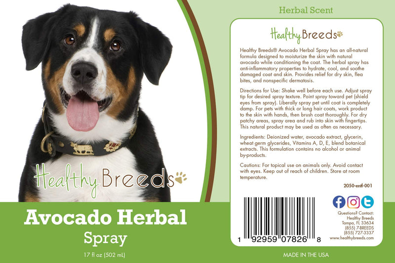 Healthy Breeds Entlebucher Mountain Dog Avocado Herbal Spray 17 oz