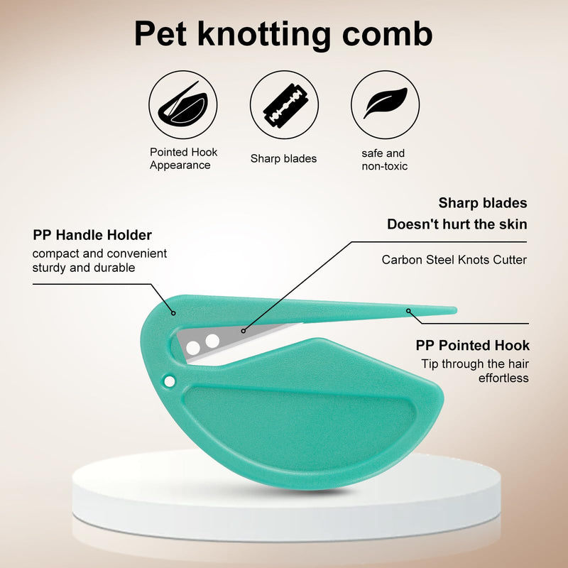 6 Pcs Knotting Comb, Knotting Comb For Dogs, Knotting Comb For Cats, Pet Knot Opener, Pet Knotting Comb, Cat Knot Remover Tool, May Efficiently On Pet Fur Remove Knots, Tangles, By Mcykcga - BeesActive Australia